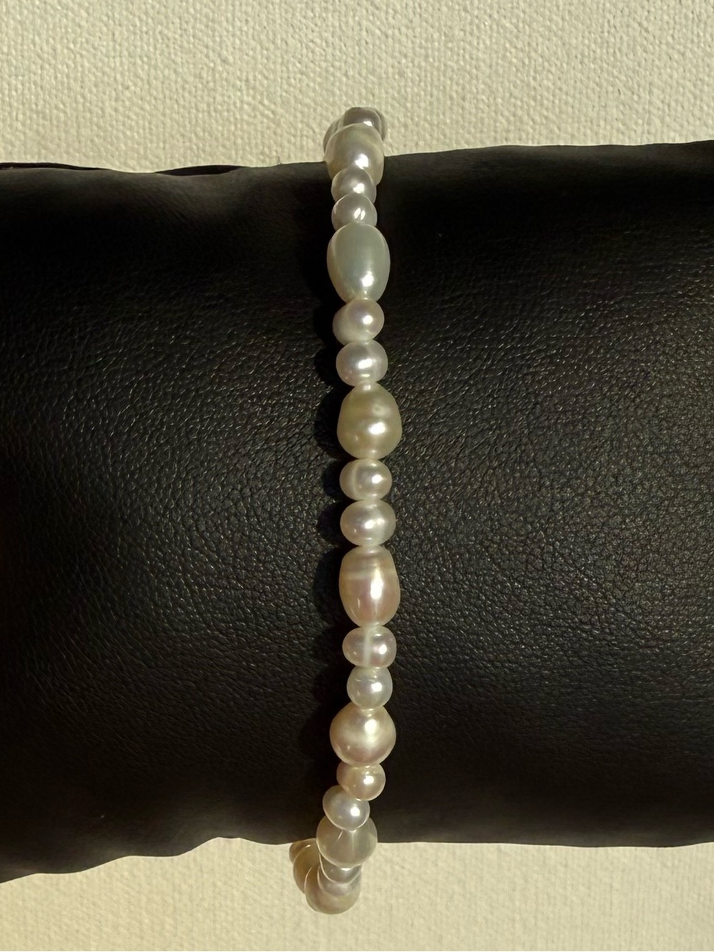 SS Freshwater Pearl Bracelet - White Pearls